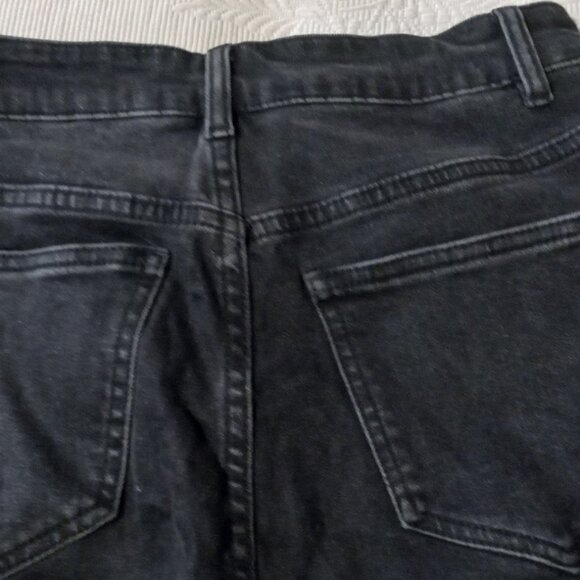 Lattelier Jeans Black Stone Washed Unhemmed Rough Edge (M) 27" - Picture 12 of 16